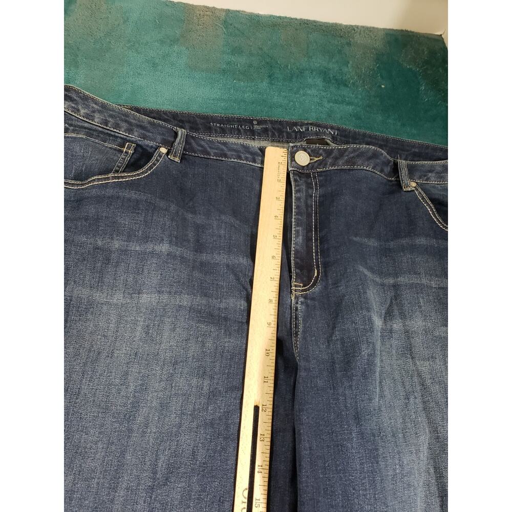 Lane Bryant Jeans Size 26 Women Blue Stretch Denim Ladies Mid Rise Straight - Picture 6 of 11